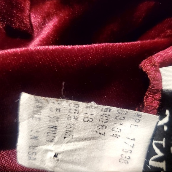 Vintage 70s 80s J.M. II Womens Size 8  Purple Velour Holiday Long Sleeve - Picture 6 of 12